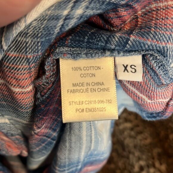 Cloth & Stone Plaid Button Tie Sleeveless Top - Picture 8 of 10